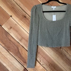 Topshop Cropped Long Sleeve